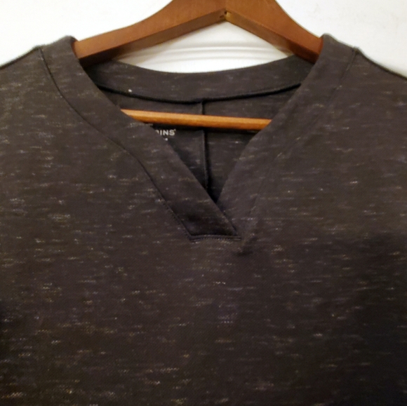 Royal Robbins Dark Grey Heathered Standard Fit 3/4 sleeve midi dress M NWOT - Picture 2 of 6